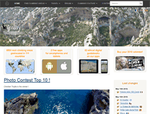 Tablet Screenshot of climbingaway.fr